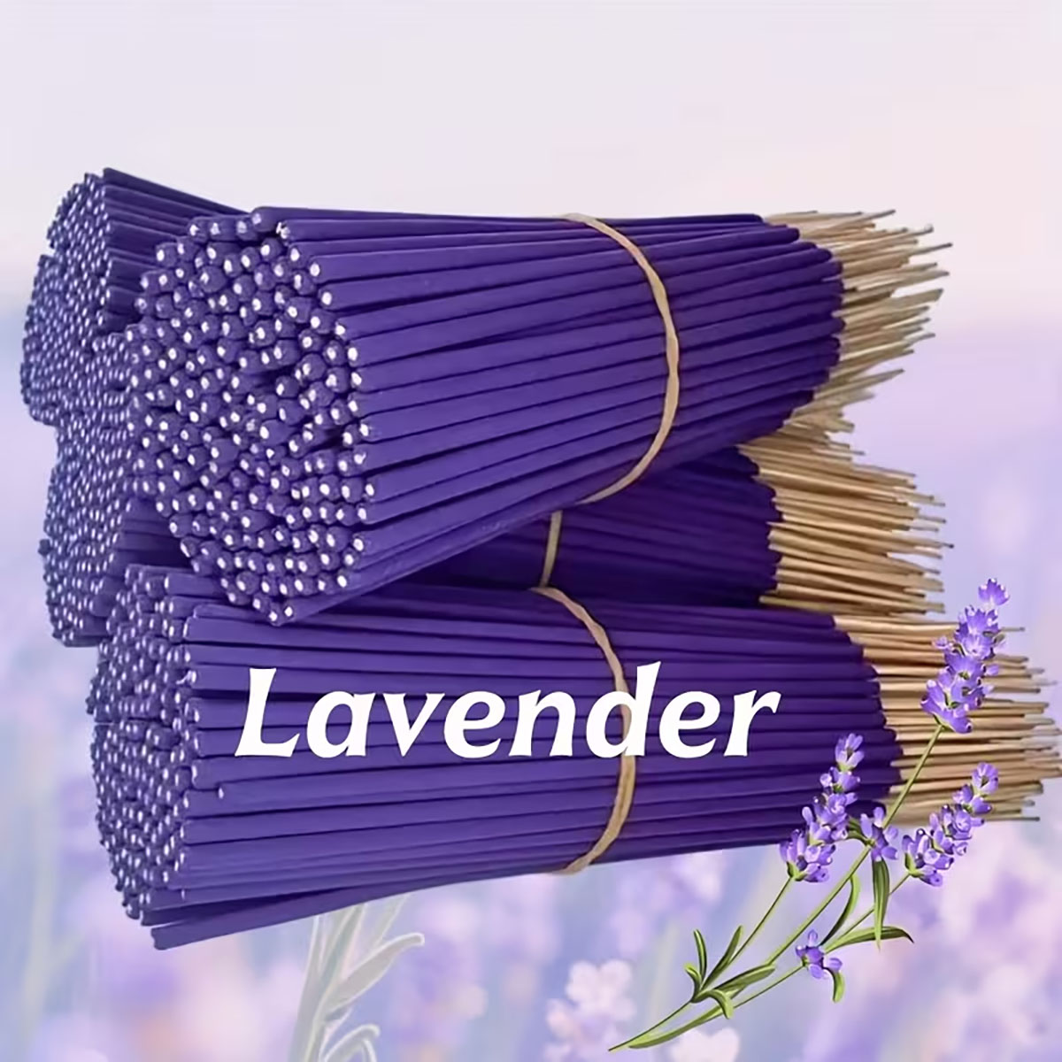 Yoga Fitness Holiday - Lavendel Premium Aromatherapie wierookstokjes, 8 stuks.