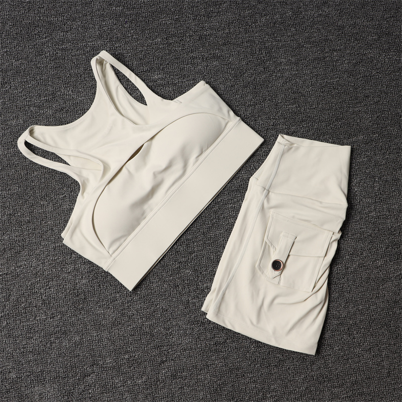 Yoga Fitness Kit - Fitnessshorts Yogasets Dames trainingspak Hoge taille