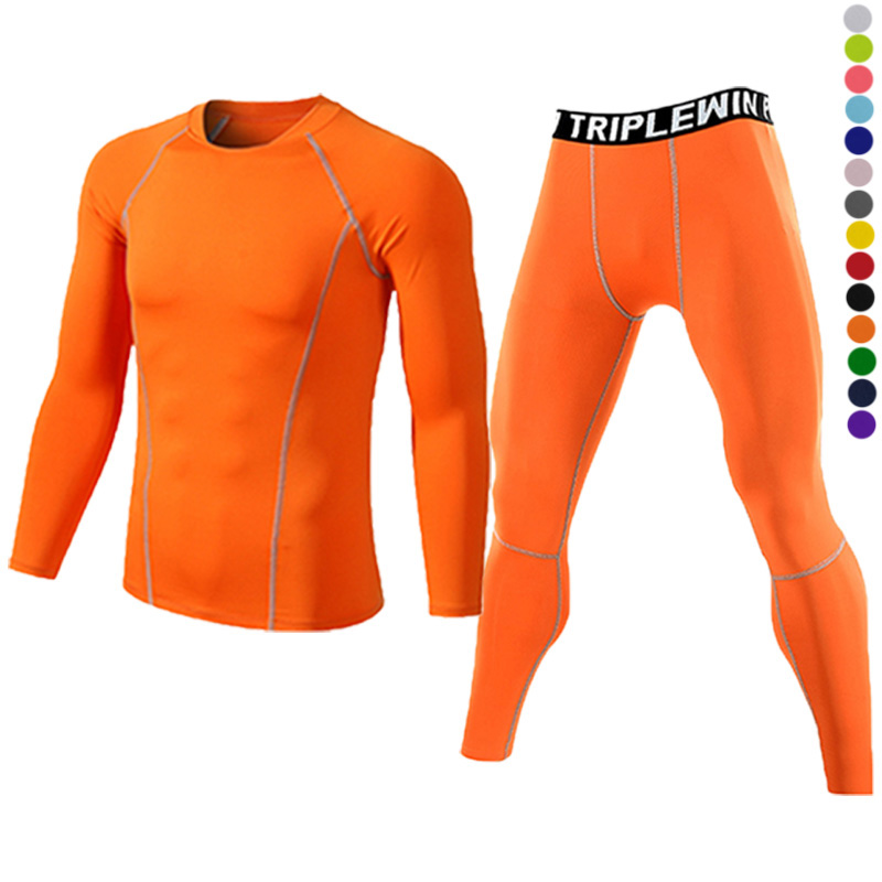 Yoga Fitness Kit - Heren Lange Mouwen Trainingspakken Gym Fitness