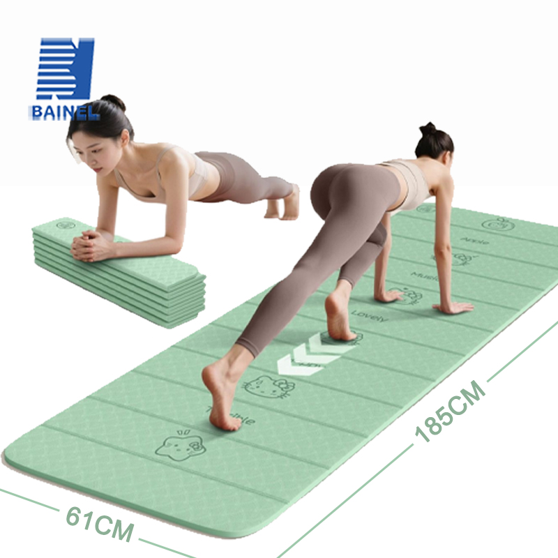 Yoga Fitness Holiday - TPE Opvouwbare Yogamat Fitness Dansmat Draagbaar