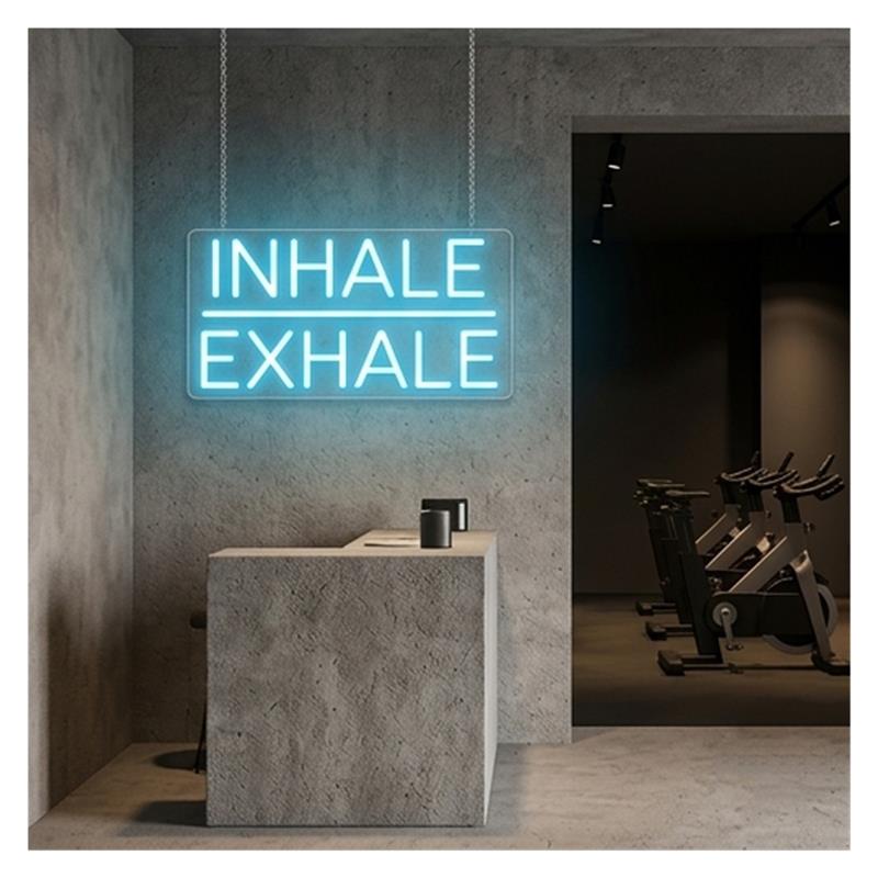 Inademen Uitademen Neon Sign L - Yoga Fitness Holiday recensie en prijs