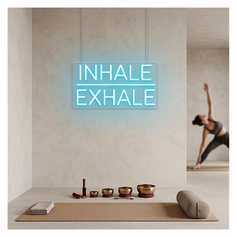Inademen Uitademen Neon Sign L - Yoga Fitness Holiday recensie en prijs