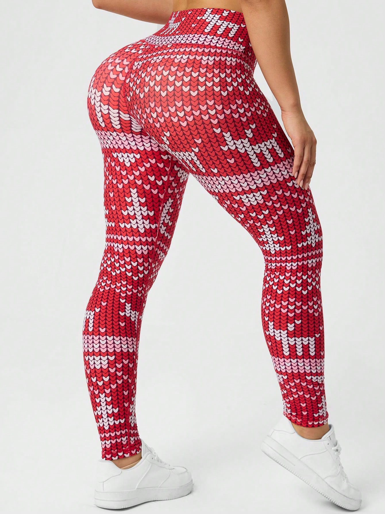 Damesleggings met kerstprint,  - Yoga Fitness Holiday recensie en prijs