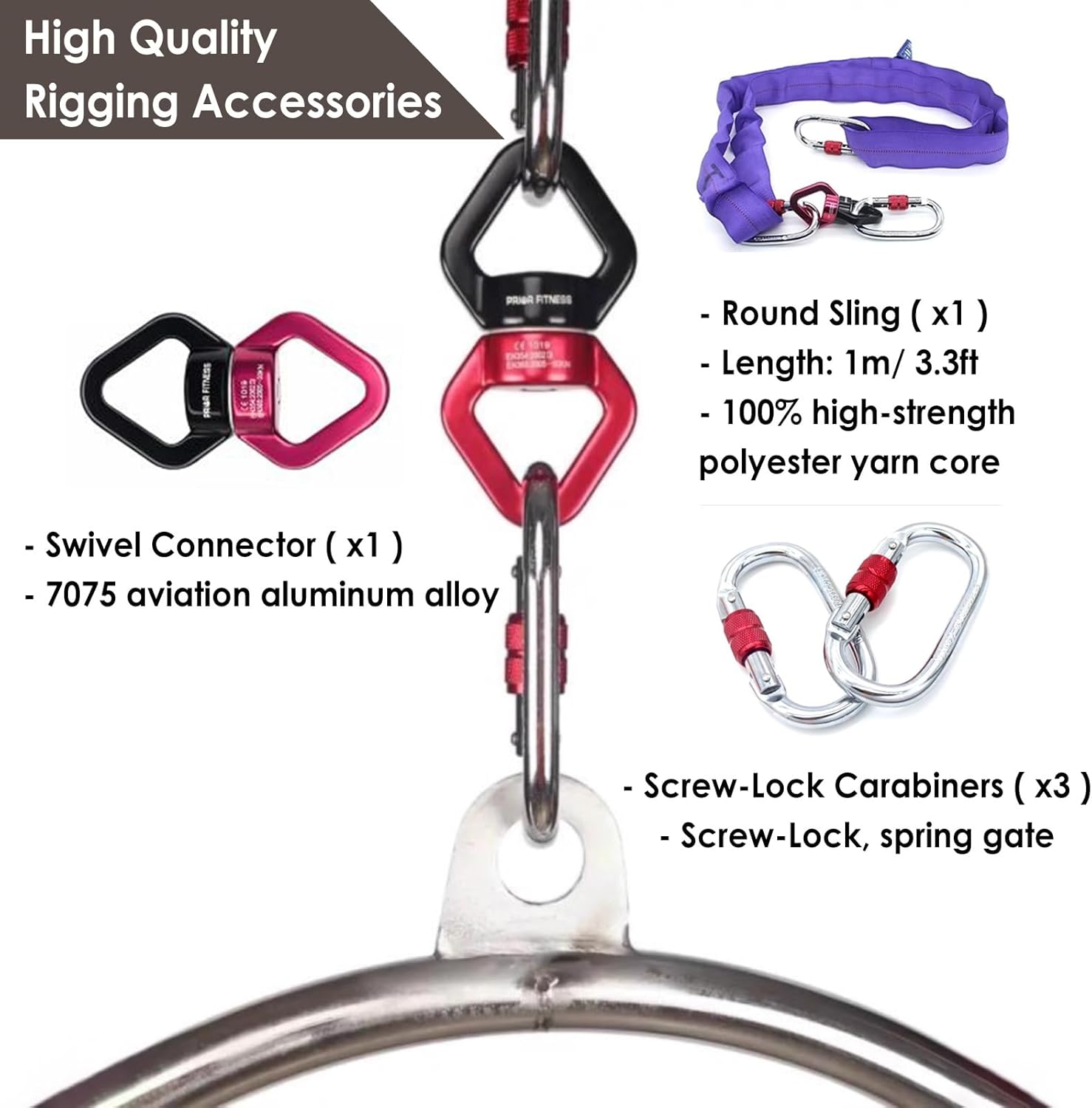 50cm Antenne Hoop Mini Lyra Ki - Yoga Fitness Kit recensie en prijs