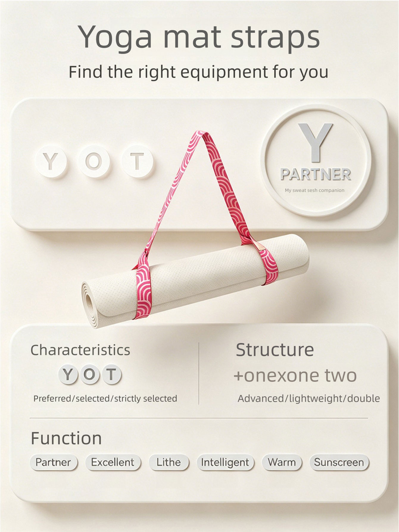 Yogamat-rugbanden, opbergbande - Yoga Fitness Holiday recensie en prijs